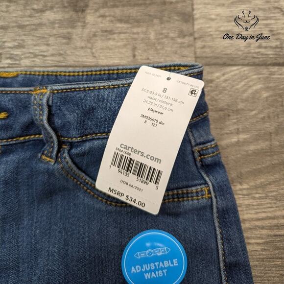 Carters Adjustable Waist Jeans Size 8 - Picture 2 of 6
